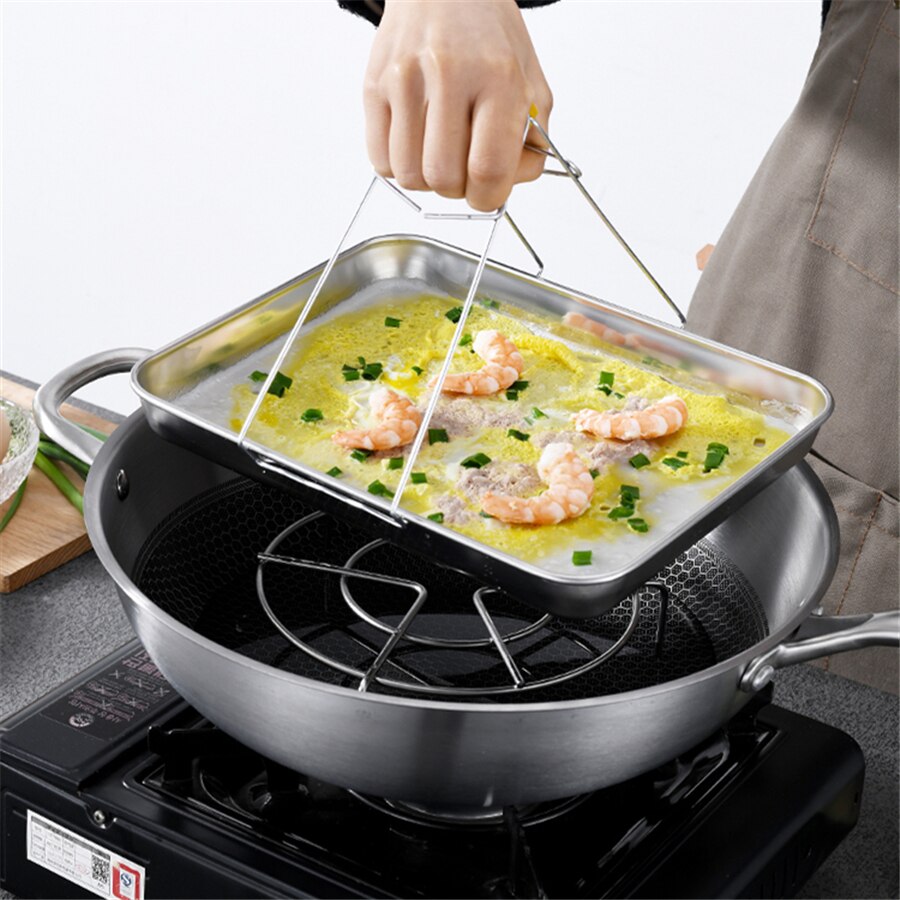 BESPORTBLE Platte roestvrijstalen klok, 30 cm, hoogwaardige voedselbel voor teppanyaki, hamburgers en pizza's, elegant goud, perfecte afdekking voor je steak en meer BESPORTBLE Platte roestvrijstalen klok, 30 cm, hoogwaardige voedselbel voor teppanyaki, hamburgers en pizza's, elegant goud, perfecte afdekking voor je steak en meer