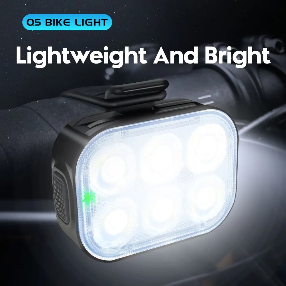 Cyclami 500 lumen cykelforlygte baglygte mtb racercykel lys lommelygte cykling vandtæt led 12h arbejdstider type-c