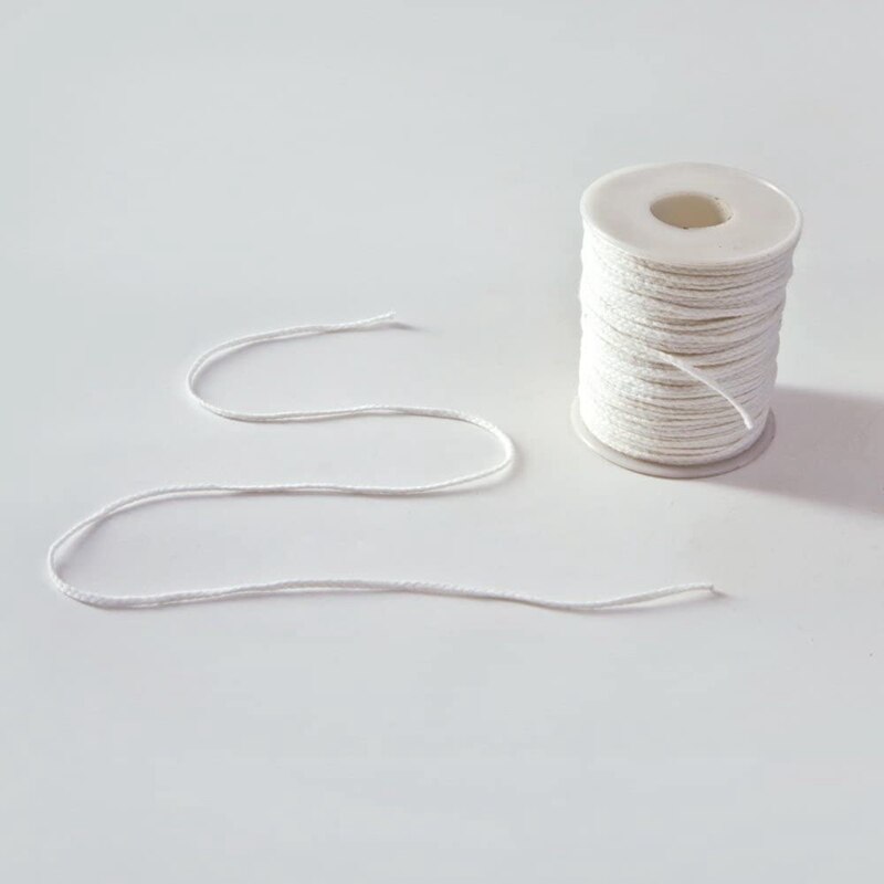 3Pcs Candle Wick, Flat Wick, Round Wick, Lamp Wick, Coil - 61 M, for the Production of Candles