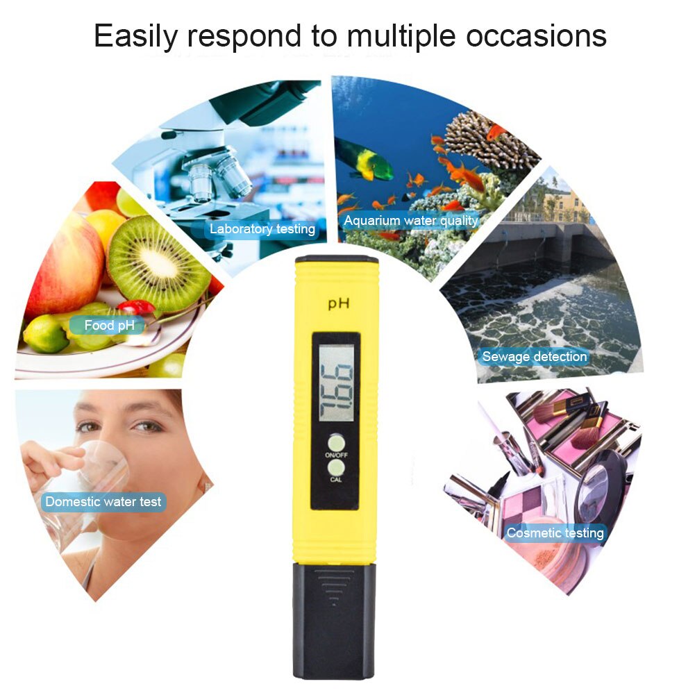 Digital pH Value Tester Water Tester Gauge Meter Tool for Aquarium Pool Examiner HYD88