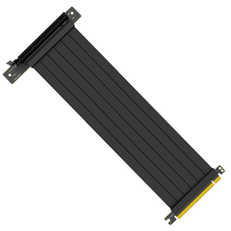 Full Speed 3.0 PCIE X16 Riser Cable Graphics Card Extension Cable PCI Express Riser Shielded Extender with antijam for GPU AXYB: A25cm