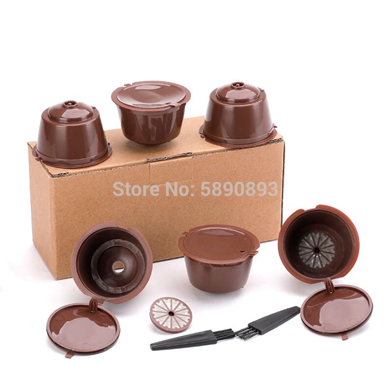 Cápsula de café nestlé dolce gusto, cápsula rellenable nespresso, filtro de café, herramienta de café reutilizable, 3/6 Uds., rápida