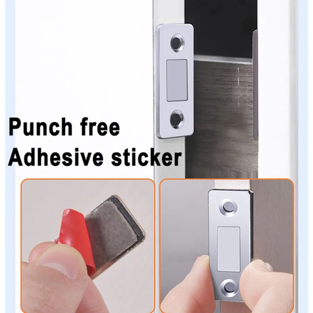 2 stk/set magnetische kast vangt magneet deur stopt sterke deurdranger magneet meubelkast kast schroef sticker ultradun