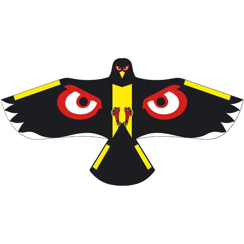 Emulation Flying Hawk Kite Bird Scarer Drive Bird Kite for Garden Scarecrow Yard Repeller: army green