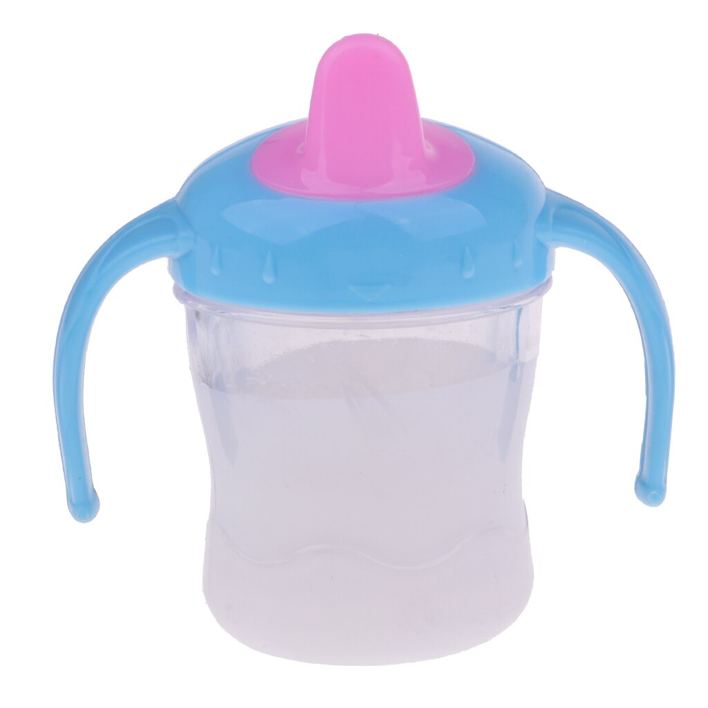 Magic Dummy Verdwijnende Melk Fles Zuigfles Kinderen Spelen Speelgoed Accessoire Baby Poppen Fles-Blauw