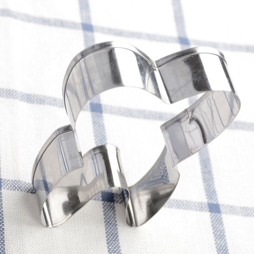 2pcs 3D Tooth Shape Cookie Cutter Stainless Steel Biscuit Tools Baking Cookies Molds Kitchen Cake Decorating Bakeware Cake Tools