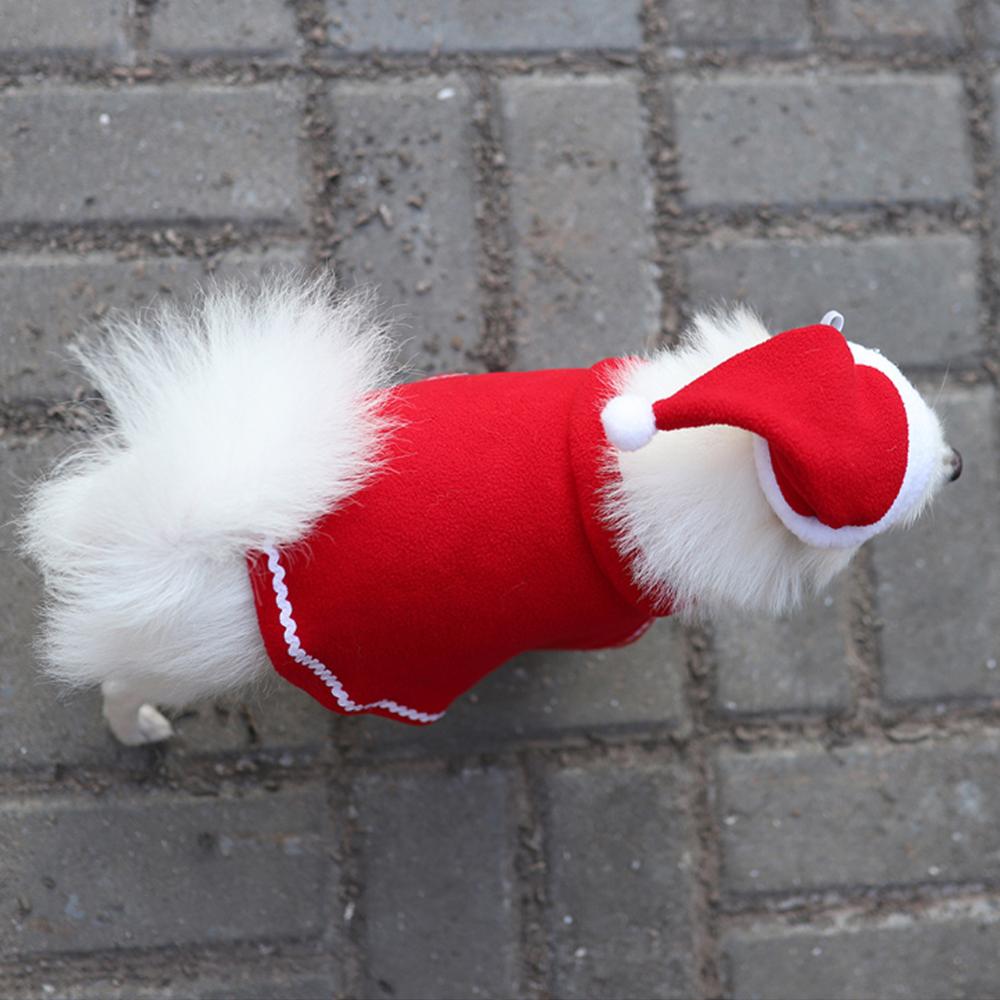 Leuke Kerst Huisdier Mantel Hond Kat Kerstman Red Cap Sjaal Hoed Hond Winter Xmas Party Jaar Kleren cosplay Kostuum