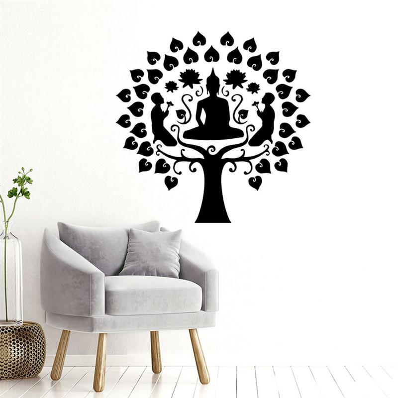 Removable Buddha Wall Sticker Wall Decal Sticker Art Mural Home Decor DIY Non-Toxic Buddha Wall Sticker Wallpaper Poster