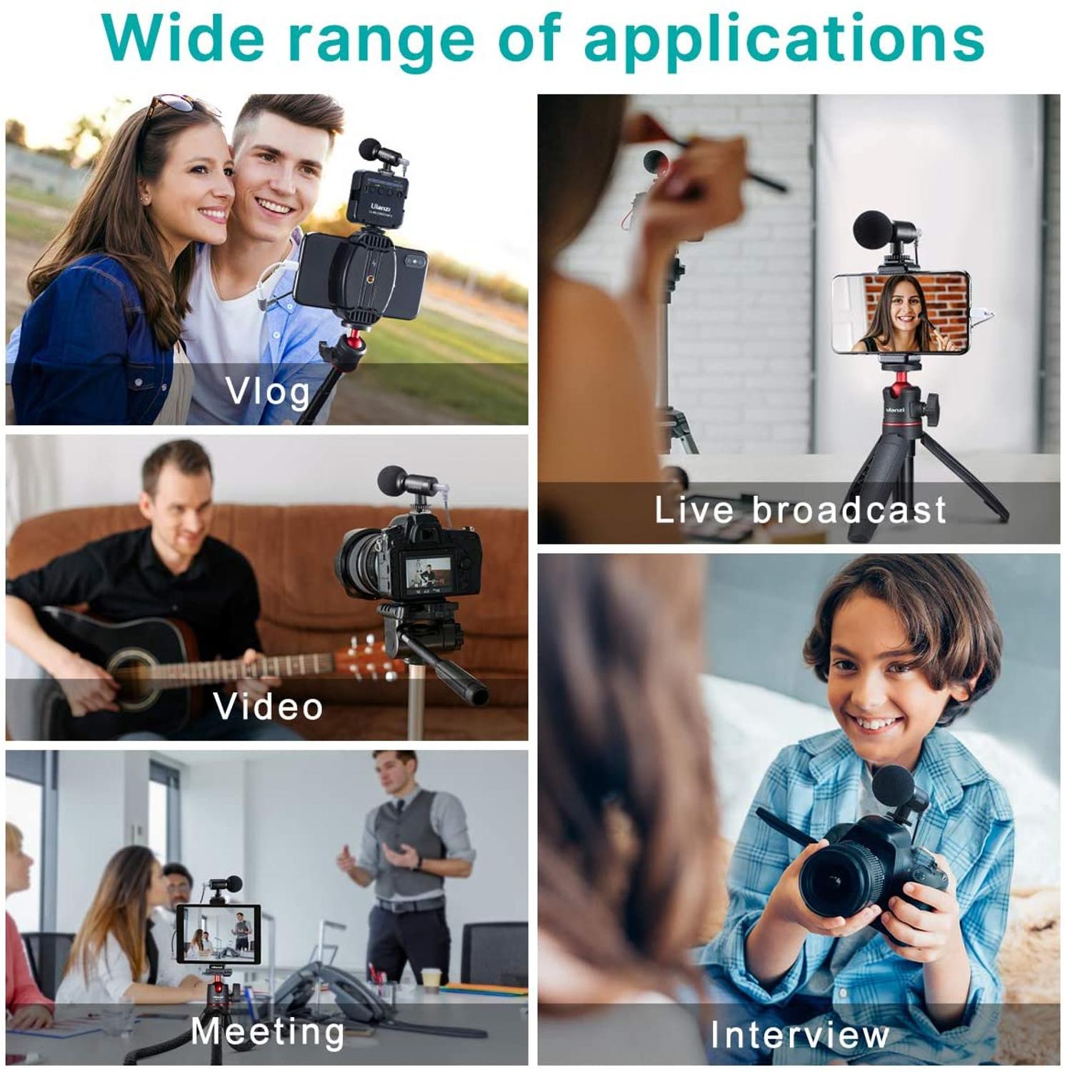 Sairen Nano Mini Video Microfoon Vlog Mic Voor Canon Nikon Sony Camera Dslr Gopro Smartphone Iphone Voor Opname Interview