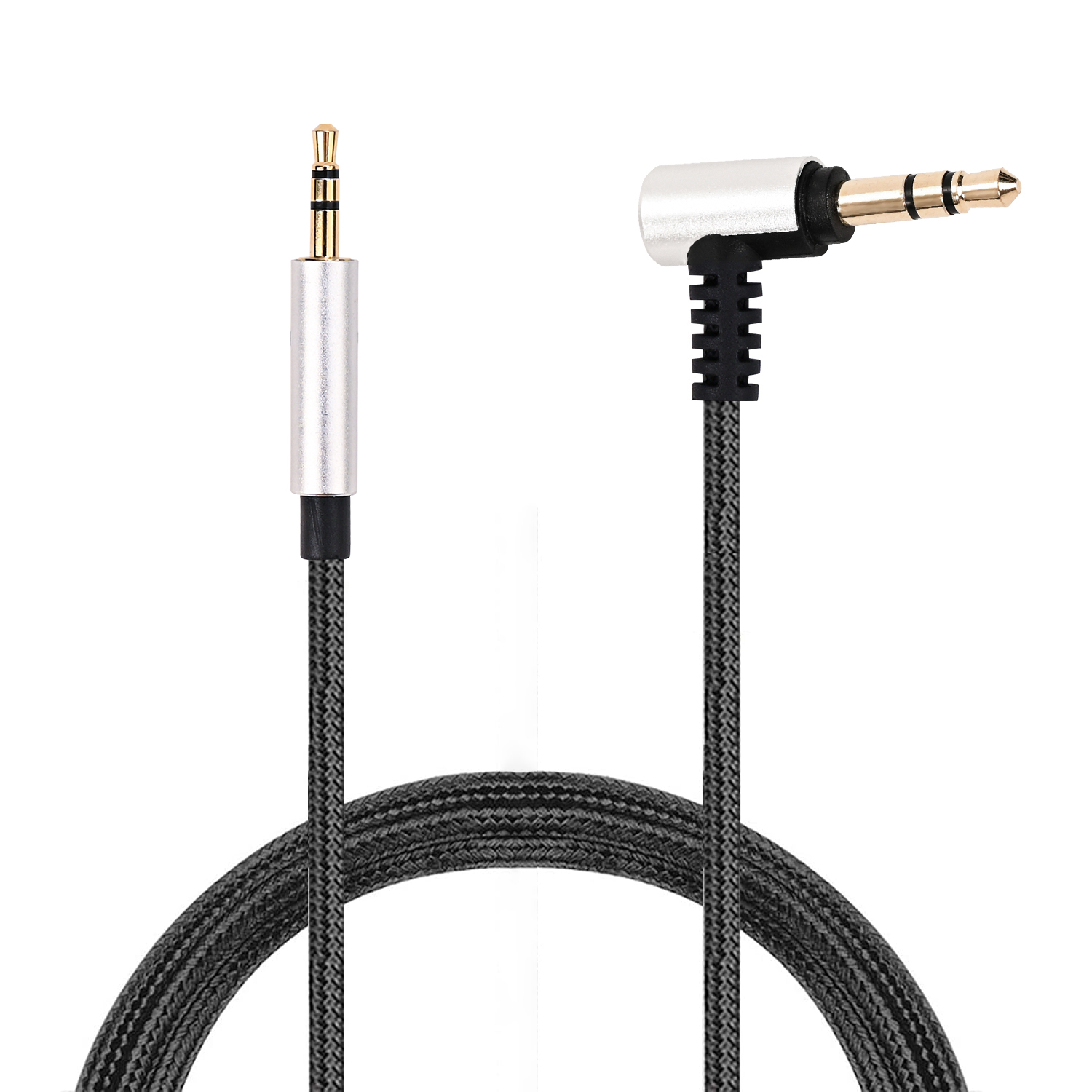 Câble Audio câble de commande pour casque Bose Qc25 Qc35 Qc45 Y40 Y50 Oe2 Aux 3.5mm à 2.5mm: Black