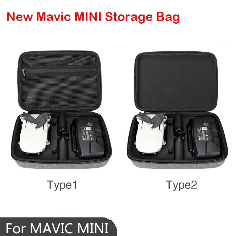Slidstærk taske hardshell bæretaske opbevaringspose til dji mavic mini drone 2 batterier og tilbehørstaske