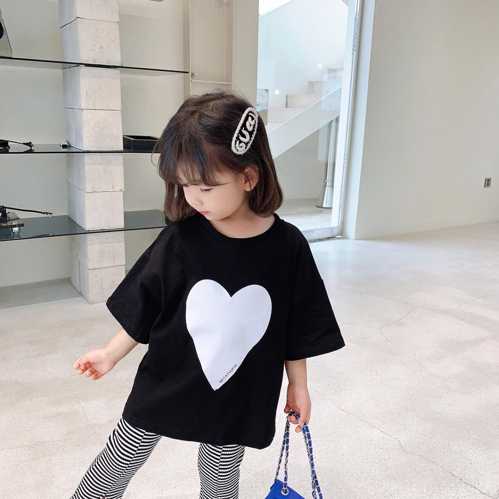 Barnbyxor Sommar Koreansk Flicka Baby Sommar Wide-leg Nio-punkts Byxor Randiga Bell Bottom Byxor
