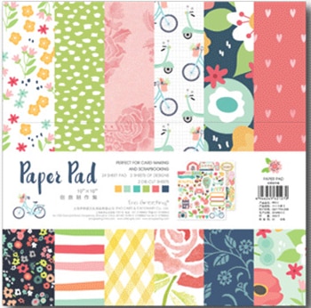 25.5*25.5cm Scrapbooking paper pack of 24 sheets handmade craft paper craft Background pad PP013