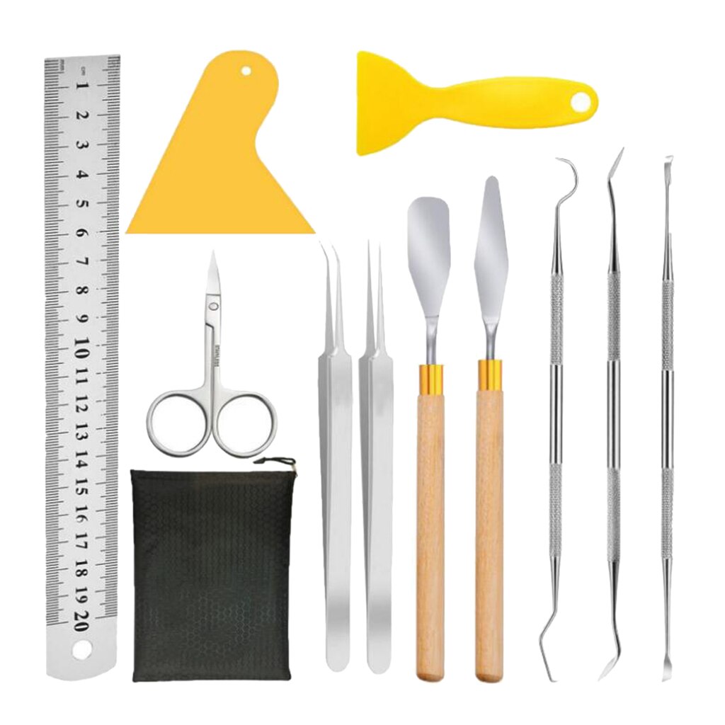 12Pieces Craft Vinyl Weeding Tools Set, Basic Vinyl Tool Kit for Weeding Vinyl, Silhouettes, Cameos, Lettering Scrapbooking