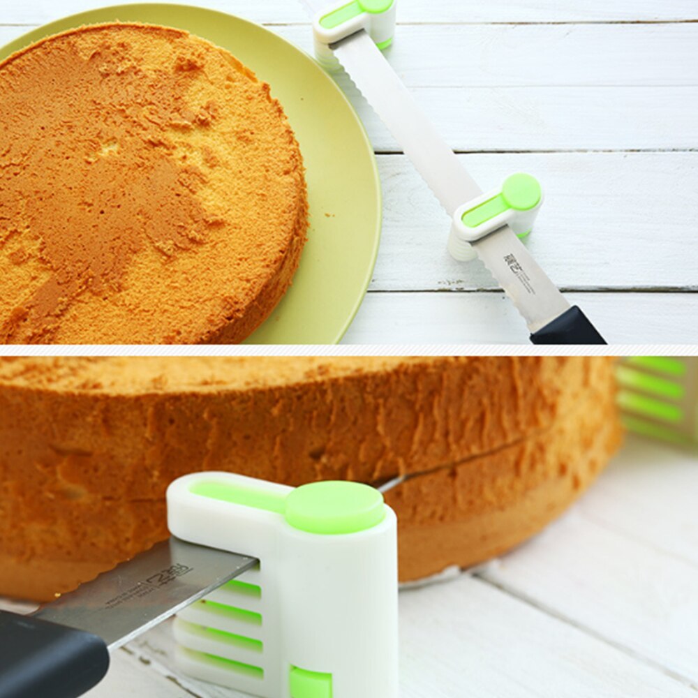 2pcs/lot DIY 5 Layer Cake Slicer Cake Cutting Fixture Tool Kitchen Baking Pan Tool Protect Hands Kitchen Assisted Cake Slicer