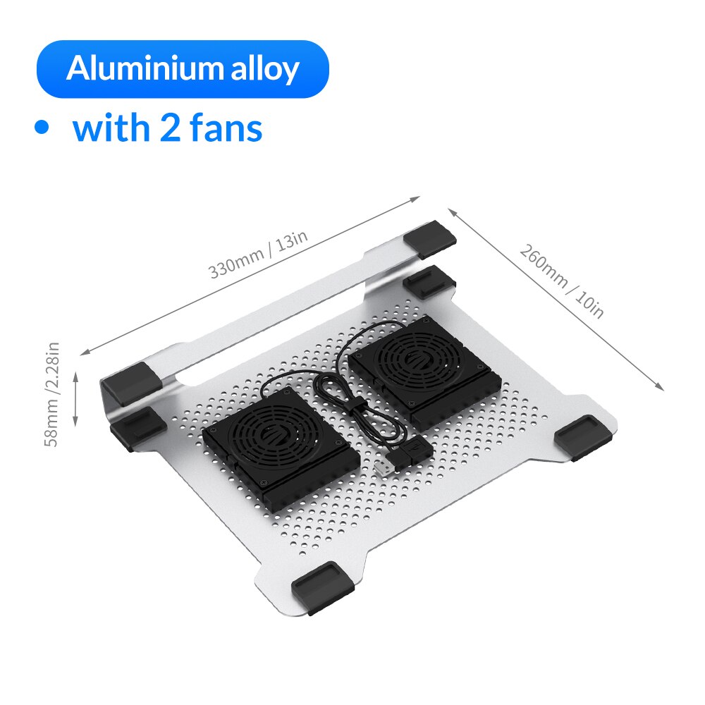 ORICO 15 pollici Del Computer portatile Del Radiatore Piatto di Staffa di Alluminio Supporto Laptop Per Apple Taccuino Del Computer Portatile di Raffreddamento Pad Di Raffreddamento: Default Title