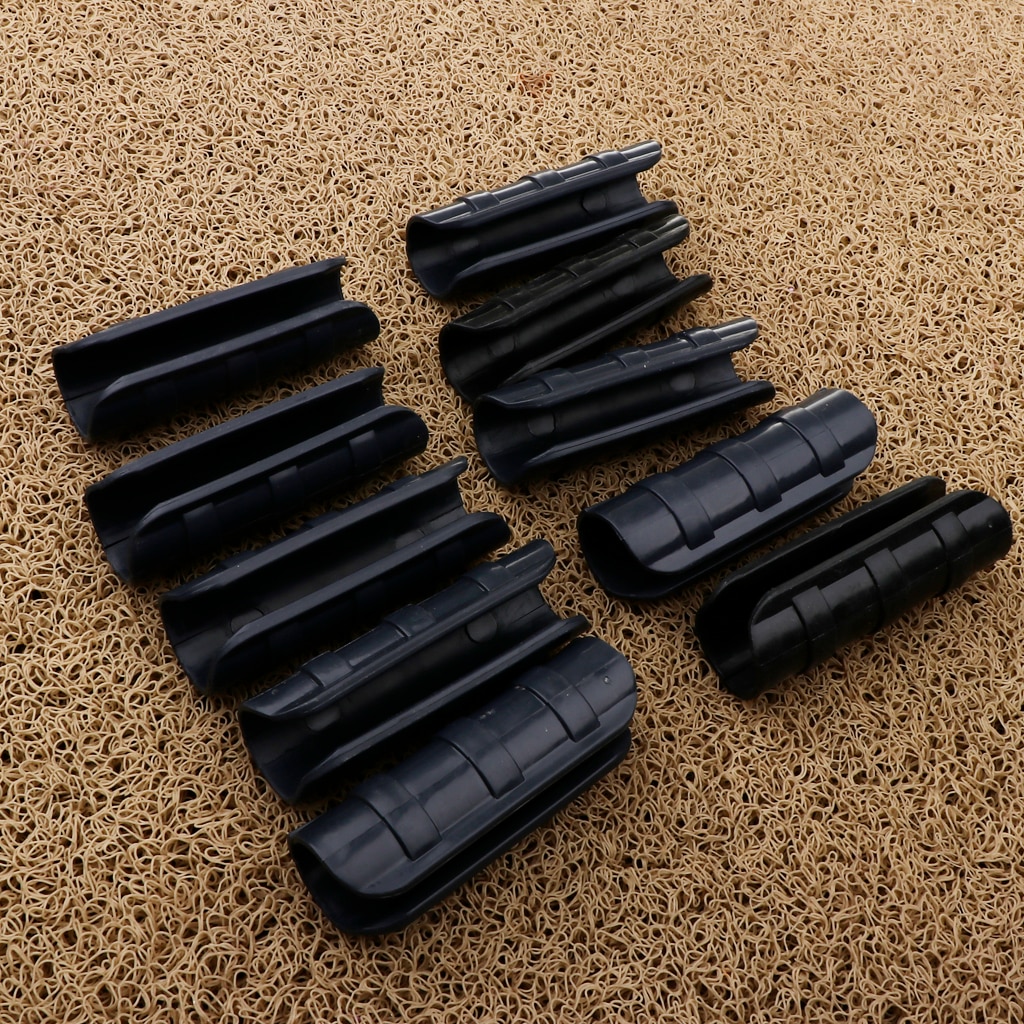 10 Stuks Kas Frame Buis En Film Clip Clamp Connector Kit (25 Mm) Zwarte Kleur