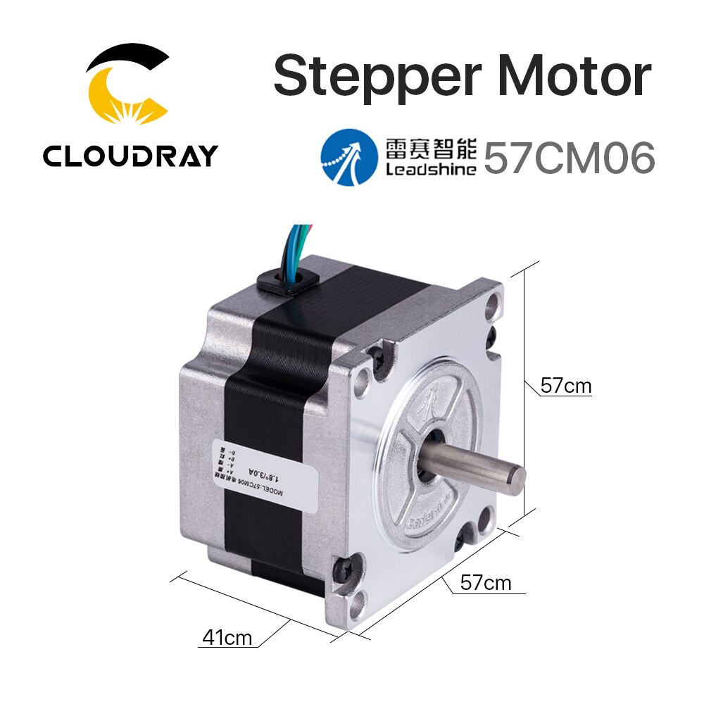 Leadshine Nema 23 Stepper Motor （57CM06）41mm 2 Phase 55Ncm 3A for 3D printer CNC Engraving Milling Machine