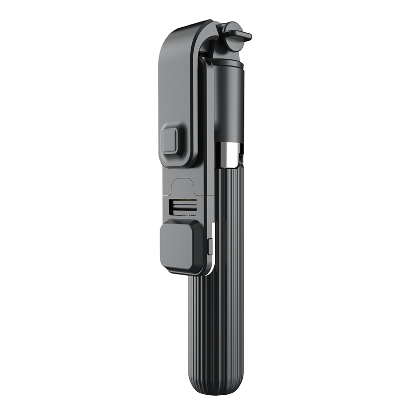 Kabelloser bluetooth-selfie-stick, faltbares mini-stativ, tragbarer handyhalter mit fülllicht für ios- und android-smartphones: Schwarz