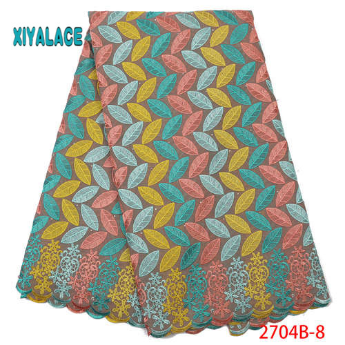 suisse Voile dentelle en suisse jolie 100% coton suisse Voile lacets pour africain couture dentelle YA2704B-2: 2704B-8