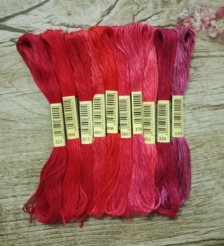 4meter 50pcs embroidery floss Cross Stitch Cotton Embroidery Thread Floss Sewing Skeins Craft