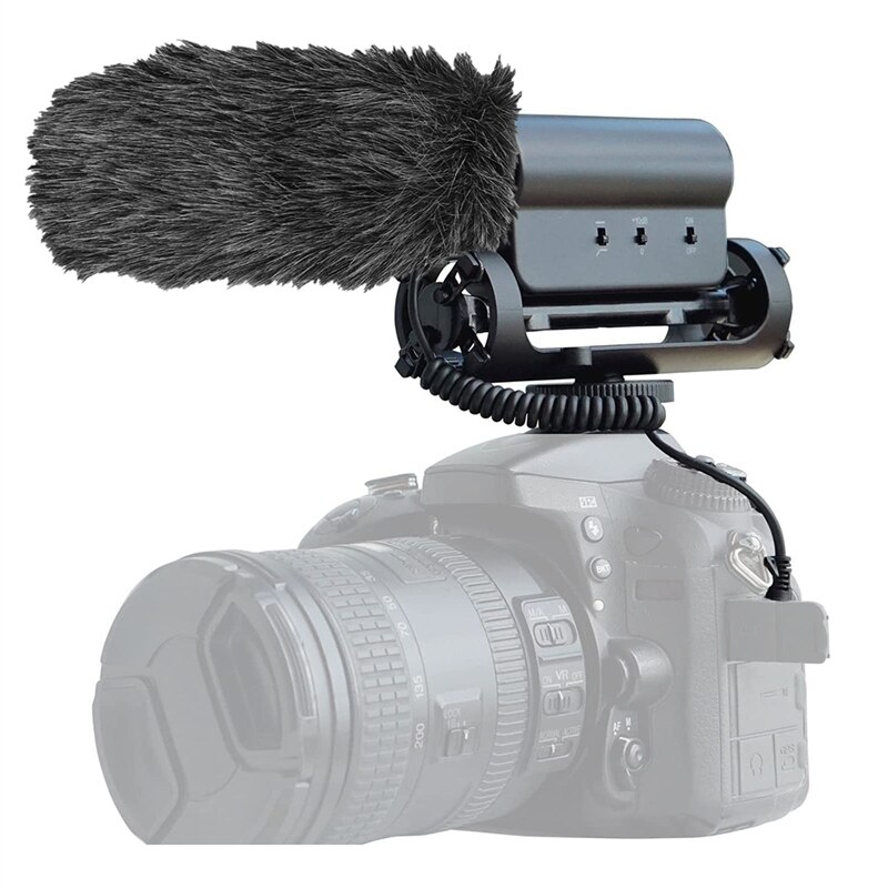 Microphone pare-vent d&#39;extérieur, HN-26 pour vidéo de rodage, micro Takstar SGC-598 pour Interview