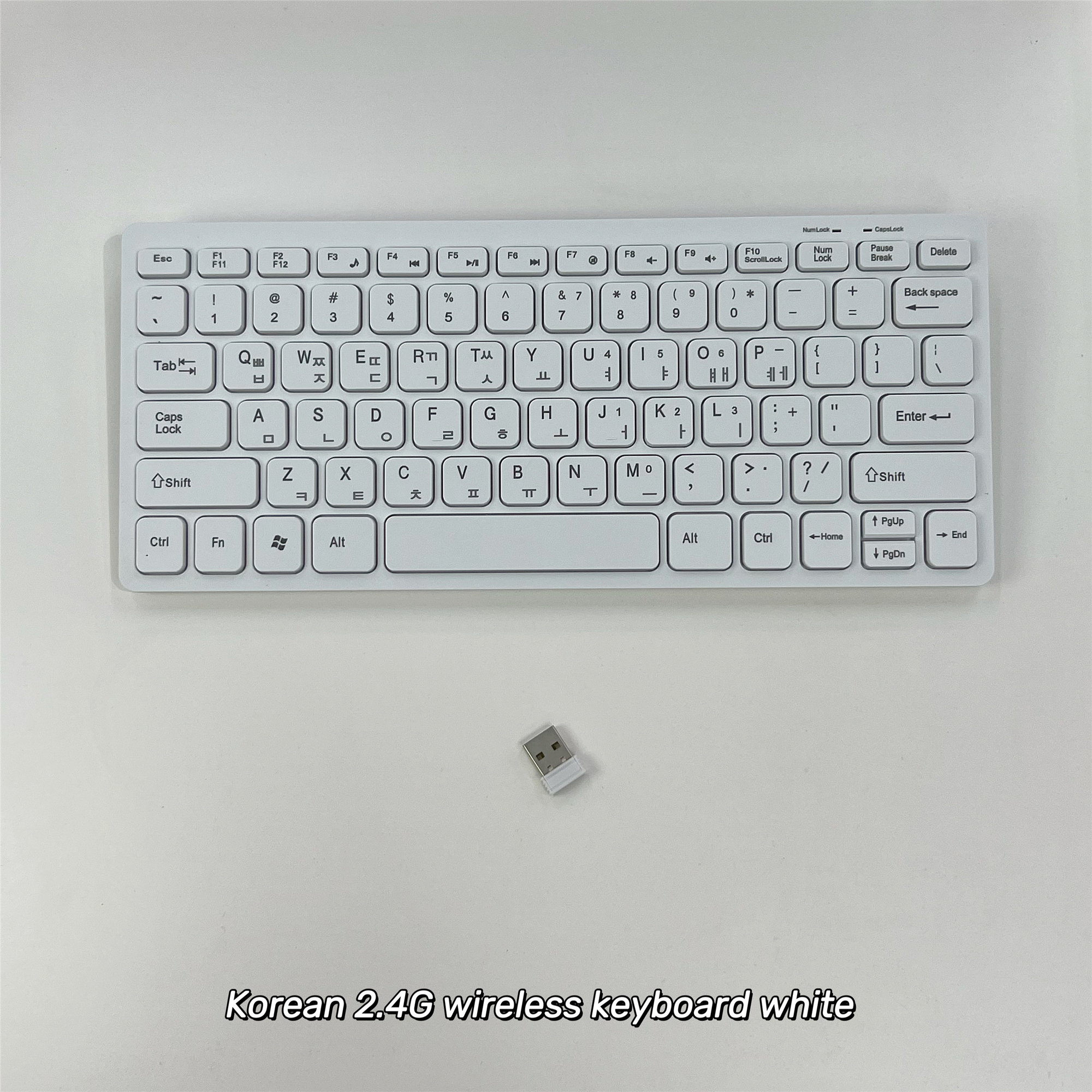 Korean 2.4G Wireless Keyboard and Mouse Protable Mini Keyboard Mouse Combo Set For Notebook Laptop Mac Desktop PC Computer: green