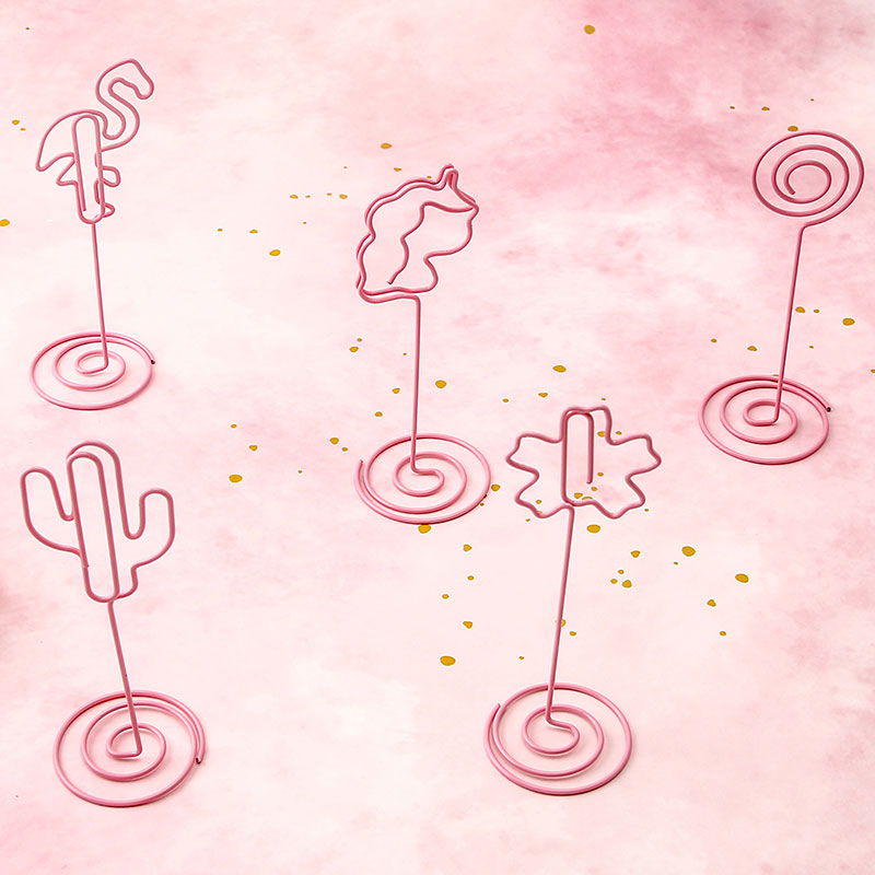 1 pièce de trombone en métal en forme de cœur, motif dessin animé, rose, pour fille, marque-page, papeterie, fournitures scolaires et de bureau