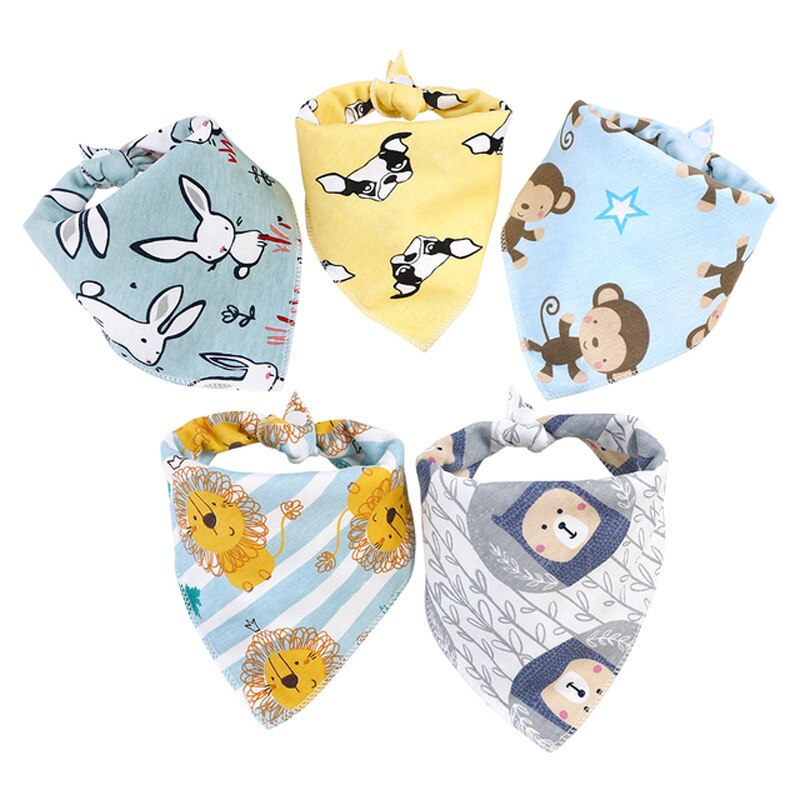 Katoen Driehoek Sjaal Kinderen Bib Dubbelzijdig Katoenen Speeksel Handdoek Anti-Vuile Absorberende Baby Bib Speeksel Pocket: G