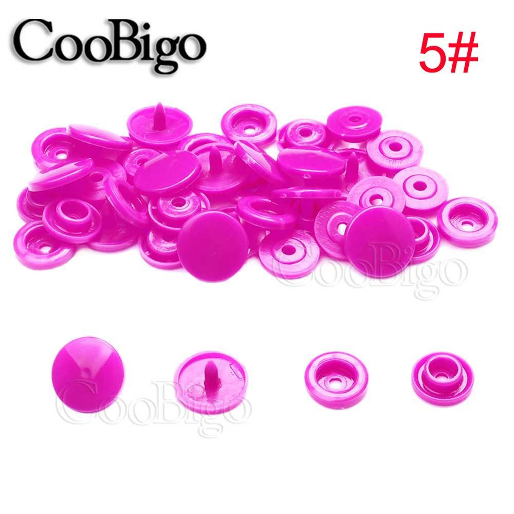 50Sets Round Plastic T5(12mm) Snaps Button Fasteners Quilt Cover Sheet Button Garment Accessories For Baby Clothes Clips: 5