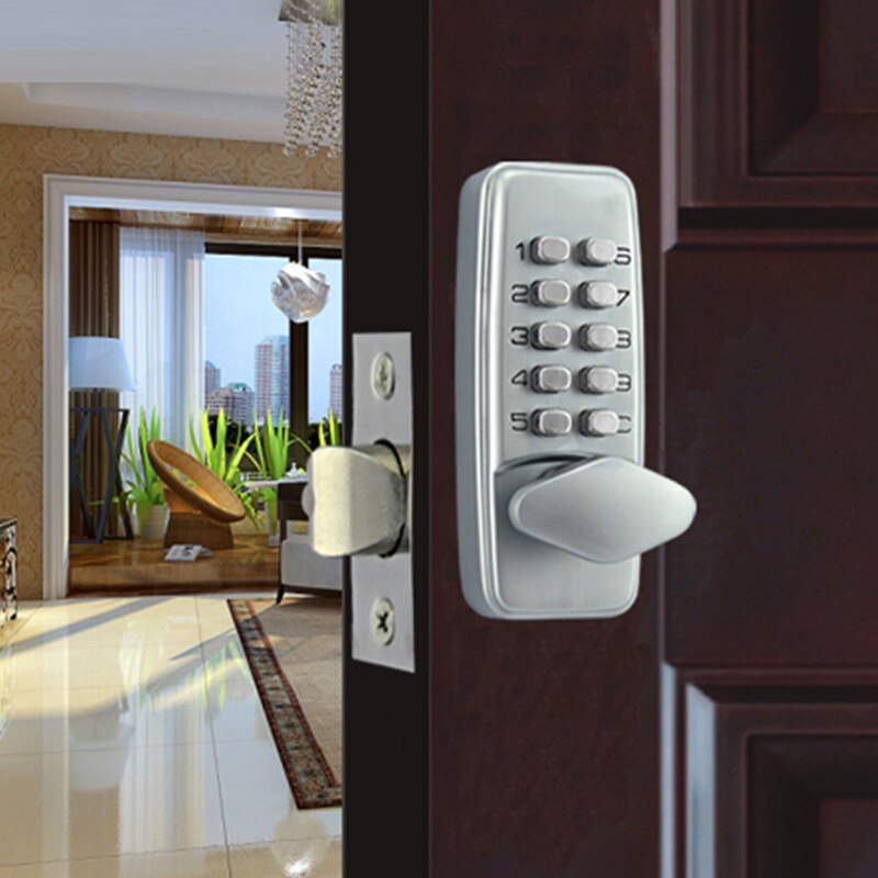 Keyless Mechanical Keypad Code Lock Digital Locker Home Entry Security Safety Door Loc