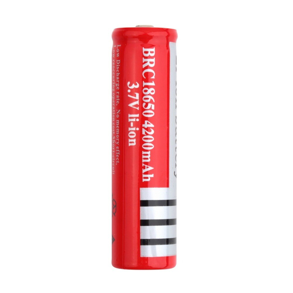 1Pcs 18650 Batterijen 3.7V 4200Mah 18650 Li-Ion Oplaadbare Brc Batterij Lithium Batteria Rode Digitale