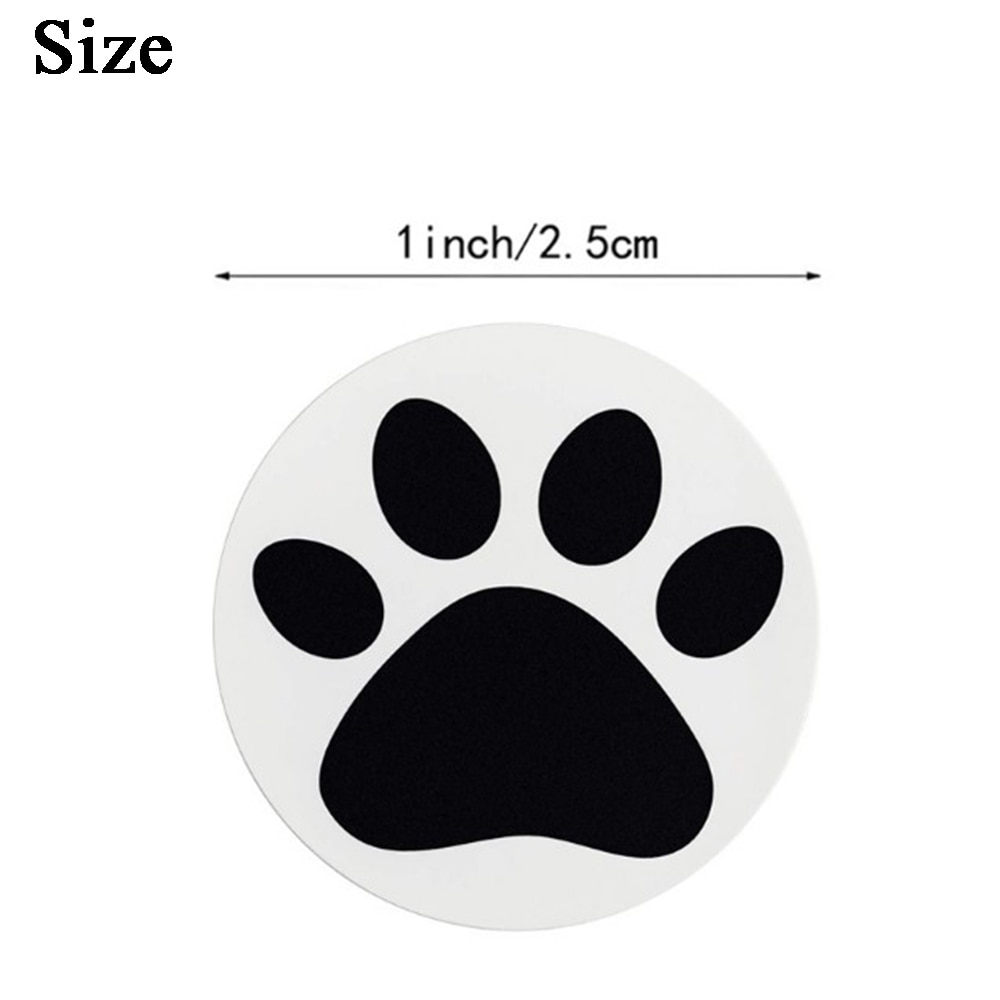 500 Pcs /Roll Cute Paw Print Stickers Dog Cat Bear Paw Print Labels Stickers Seal Labels Reward Stickers Decorative