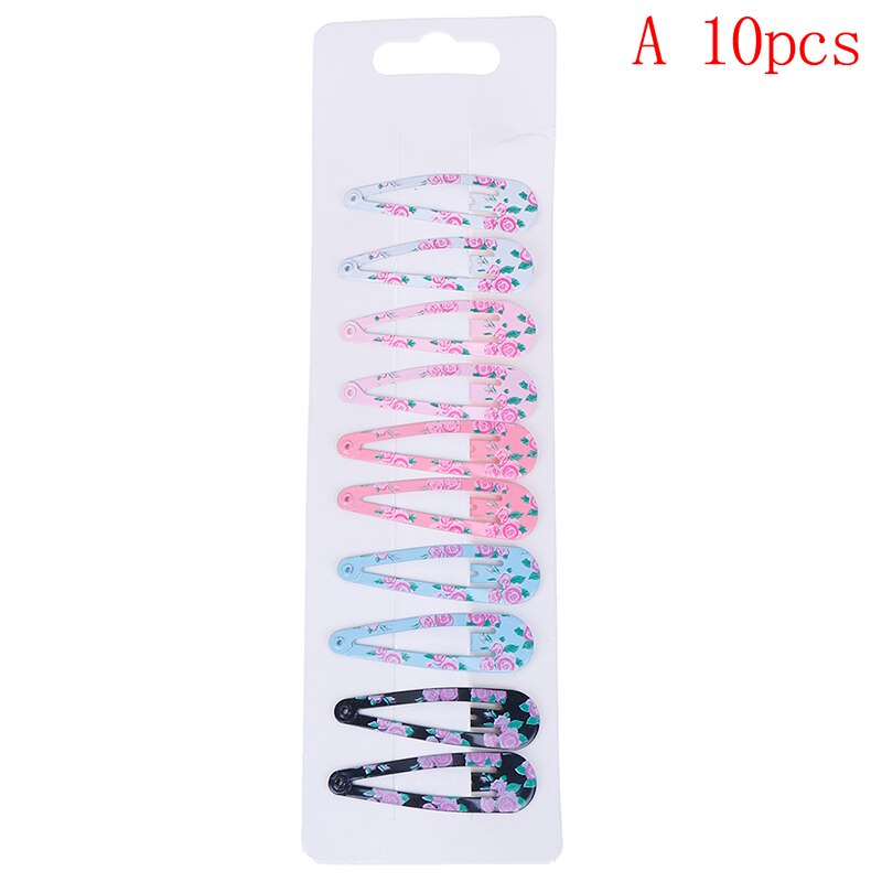 10 PCS Cartoon Hart Soort Meisjes Haarspelden Haar Clip Kinderen Hoofddeksels Kinderen Accessoires Baby BB Clips: A