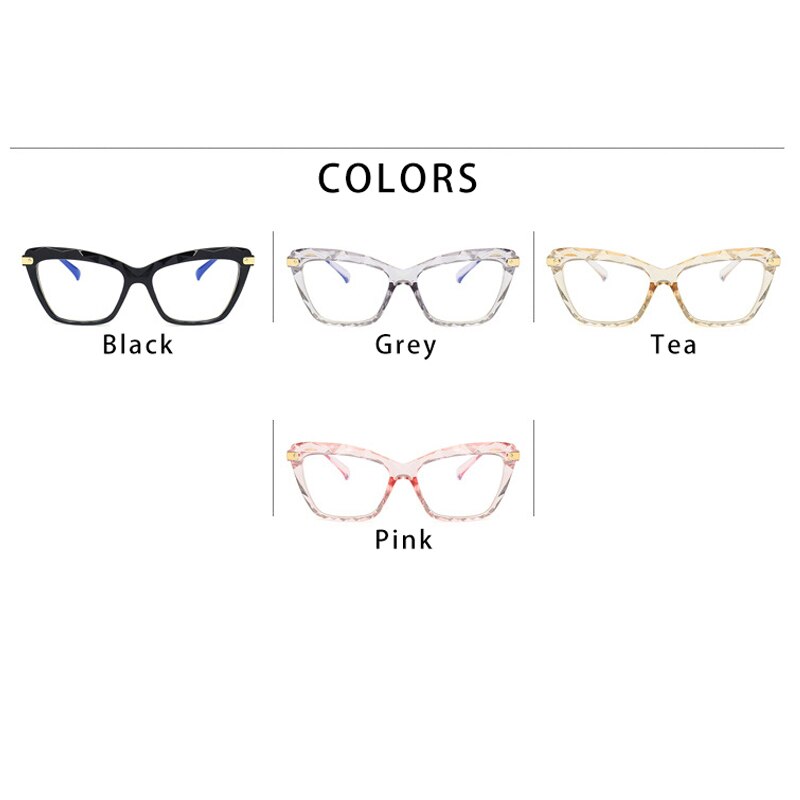 Anti-blue Light Cateye gafas marco mujer gafas transparente monturas para gafas