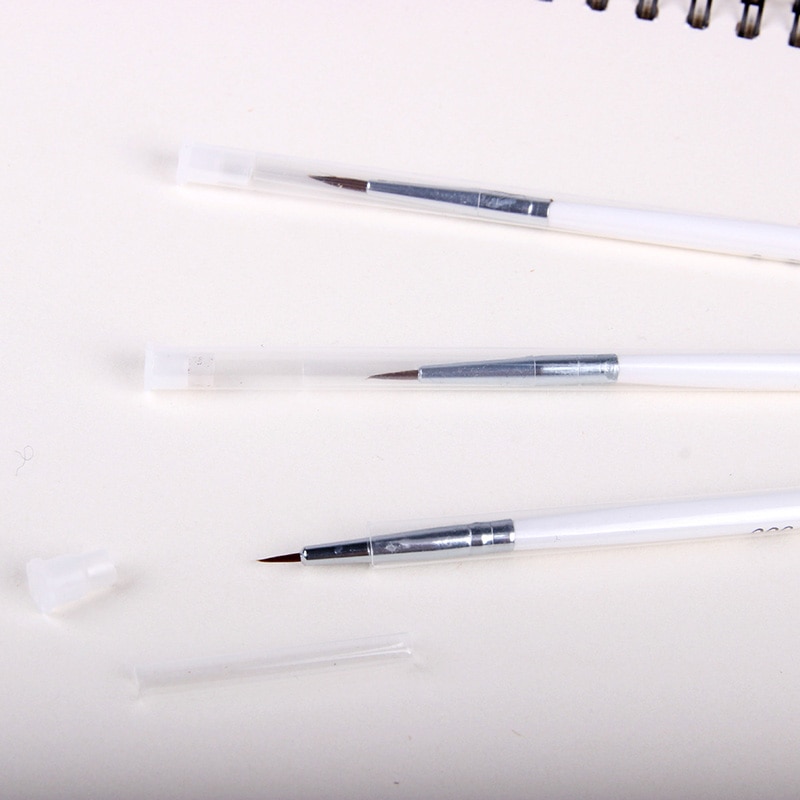 Artiste papeterie Fine peint à la main crochet ligne stylo pointe ronde aquarelle dessin peinture pinceau stylo Art fournitures