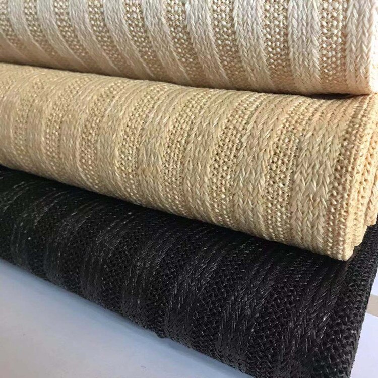 Pp kunstmatige raffia geweven stof ambachtelijke geweven stof rotan stro diy dames strandtas schoenen materiaal tecido de palha