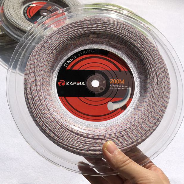 1 Reel Zarsia Spinning Tennis String Filament Flash Nylon Zachte Hoge Elastische Racket Snaren 200M Grote Reel