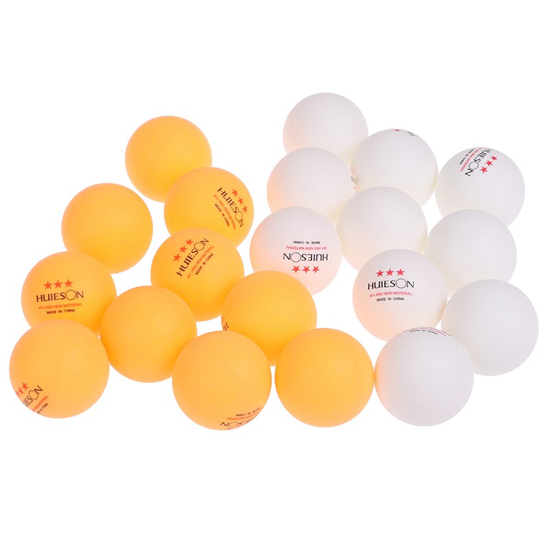 10pcs Material Table Tennis Ball 40+mm Diameter 2.8g 3 Star ABS Plastic Ping Pong Balls for Table Tennis Training