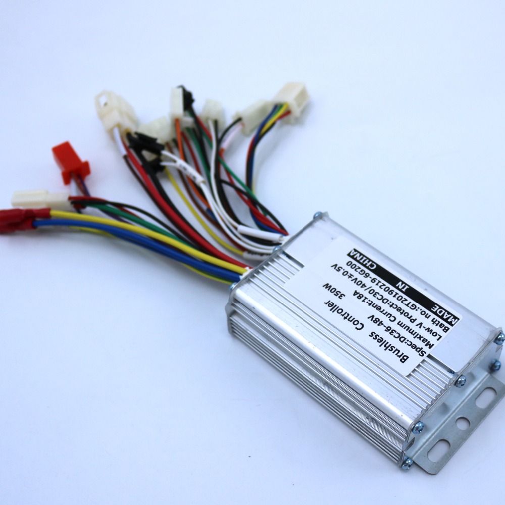 Controlador de motor BLDC para bicicleta eléctrica, velocidad sin escobillas, 36V/48V, 350W, 250W