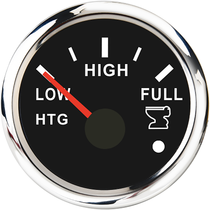 52mm gauge htg kloakknivåmåler lav høy full vanntett båt kloakknivåmåler marine holding tank nivåmåler 0-190 ohm
