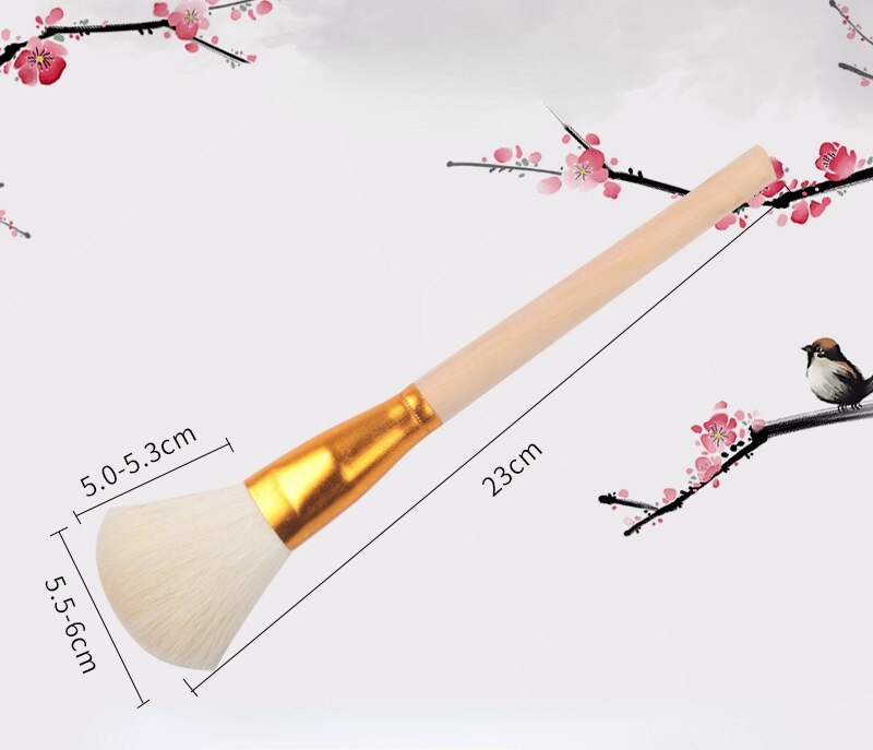 Ceramic Painted Wool Brush Solid Wood Pen Soft Head Sweeping Brush Ceramic Gold Painting Craft Paint Brush Painting Tool: 1pcs No.20