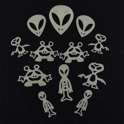 1Bag Party Glow In The Dark Speelgoed 3Cm Lichtgevende Ster Stickers Slaapkamer Sofa Fluorescerende Schilderen Speelgoed Pvc Stickers kids: Zilver