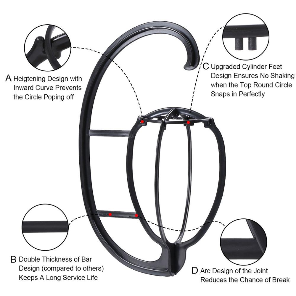 Neue Hängen Perücke Stehen Tragbare Kunststoff DIY Hüte Aufhänger Abnehmbare Display Haar Trockner Halter Werkzeug Für Lange und Kurze Perücken kappe