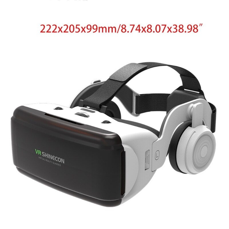 Mini VR originale realtà virtuale scatola di occhiali 3D Stereo VR -Google cartone Smartp cuffia casco per-ios-Smartphone Android, B