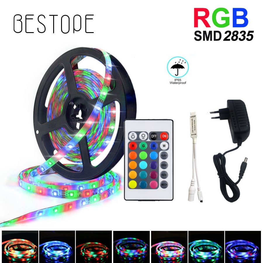 RGB LED Strip 15M 20M Led Light Tape SMD 2835 5M 10M DC 12V Waterdicht RGB LED Licht diode Lint Flexibele Controller