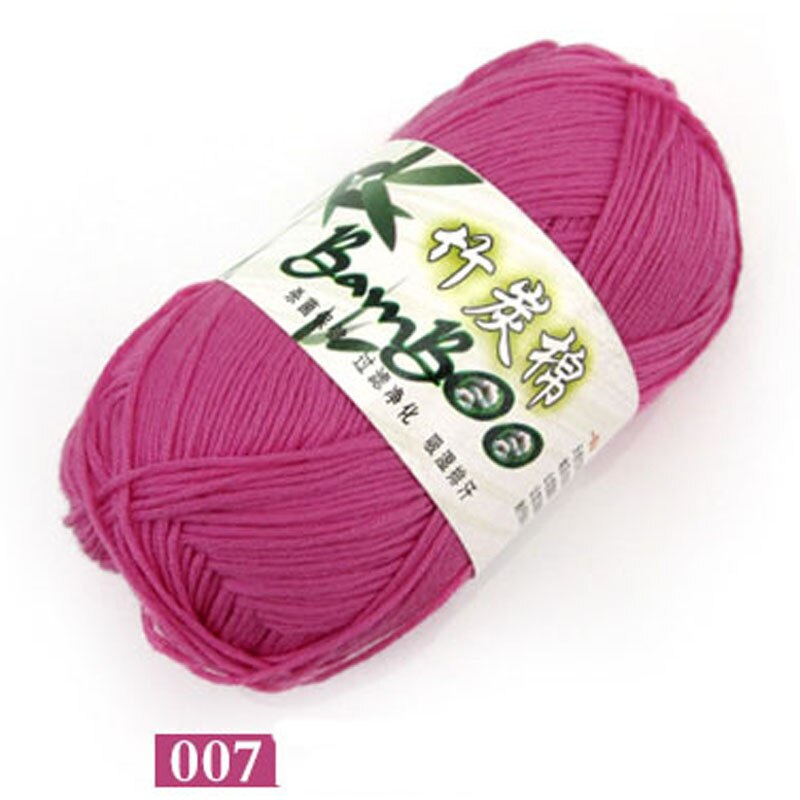 70% bamboo fiber 30% cotton hand knitting yarns Anti-Shrink Baby yarns crochet thread cotton thread thick bamboo cotton yarn: 007