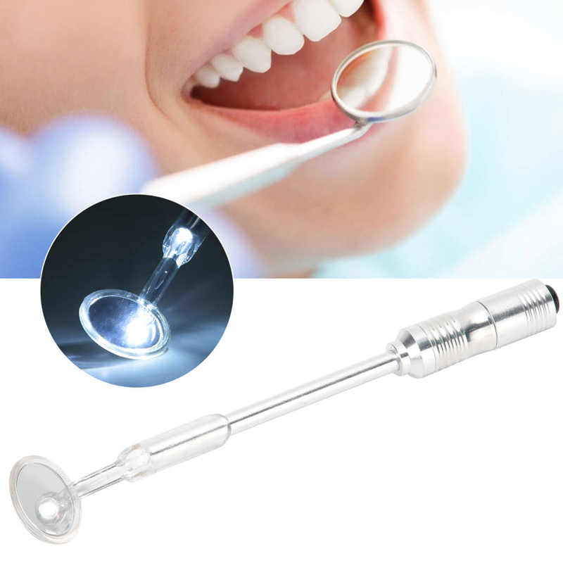 Household Oral Cavity Observation Dental Mirror Mouth Mirror with Light for Teeth Oral Care Tooth Whitening Dental Checking Tool