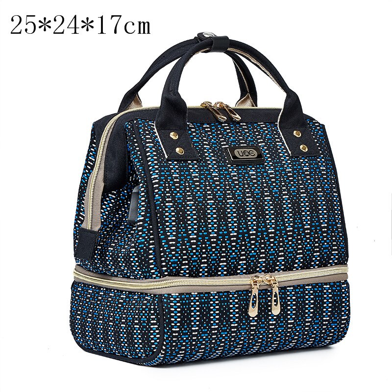 Mutter Mutterschaft Schultern Rucksack Windel Tasche Für Mutter Papa Mini Brust Pumpe Tasche Baby Windel Tasche Wasserdichte Milch Flasche Tasche: 5