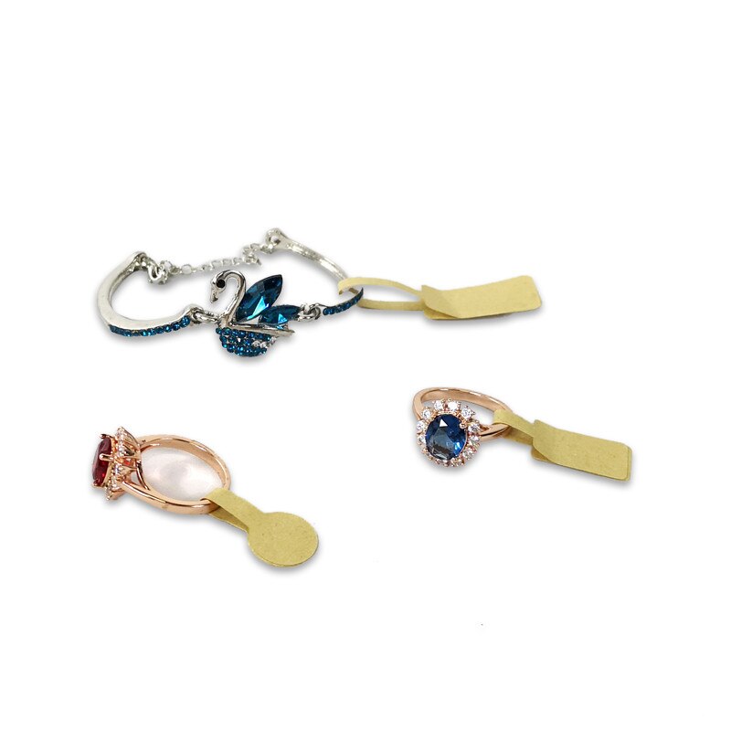 Jewelry labels 50 pcs/100 pcs kraft paper self-adhesive retail round jewelry labels tag price self-sticking